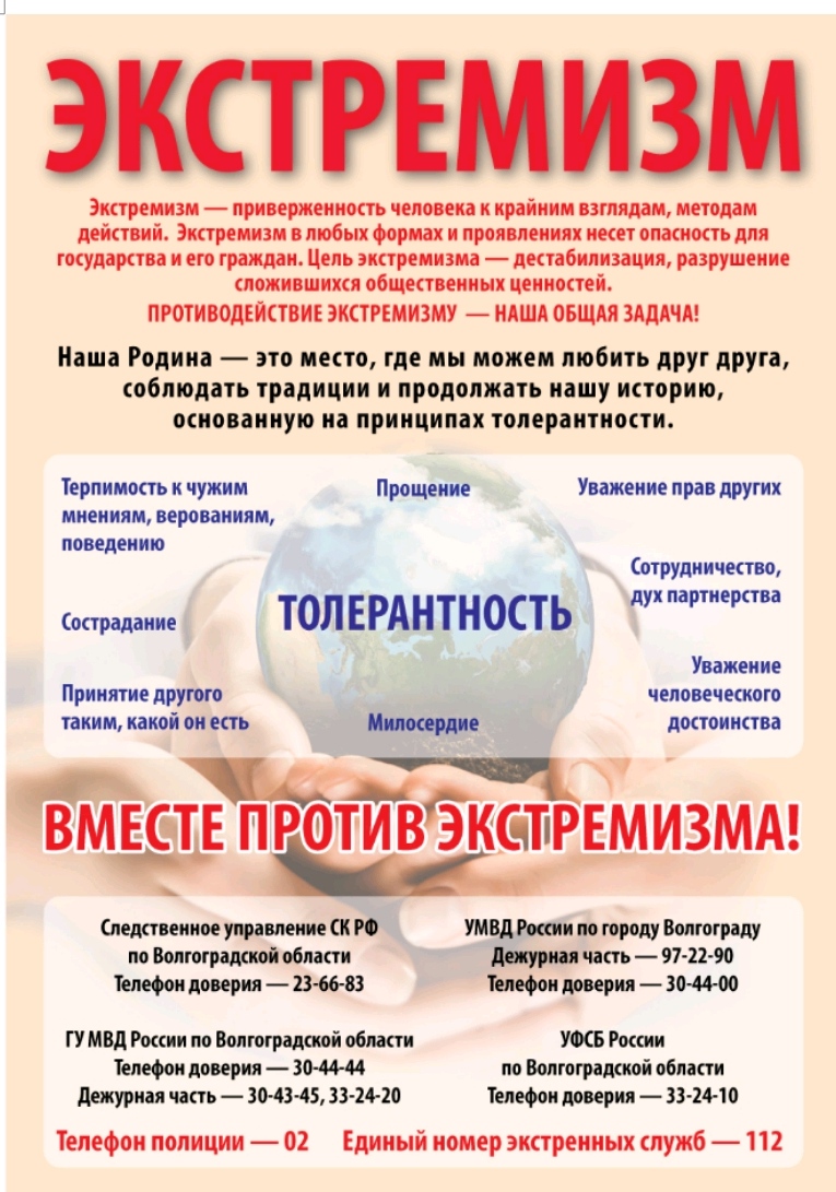 Противодействие экстремизму.