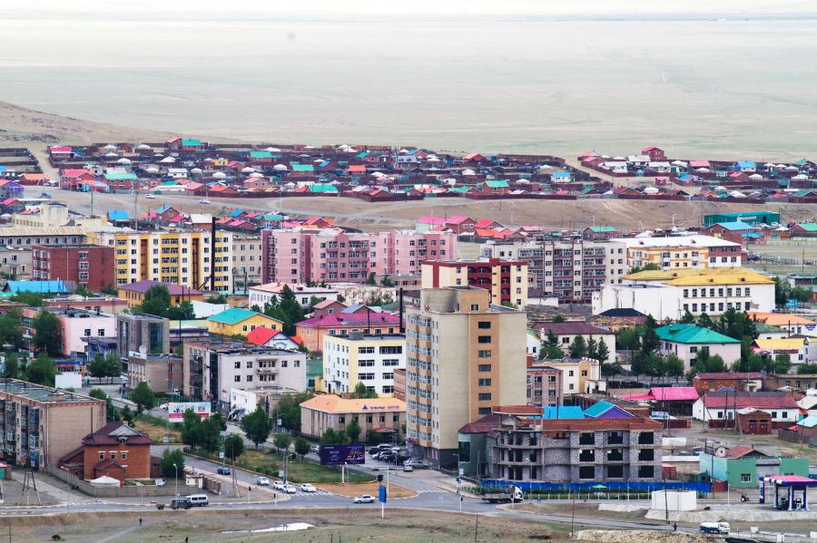 Герб Арвайхээр – город-побратим Алейска.